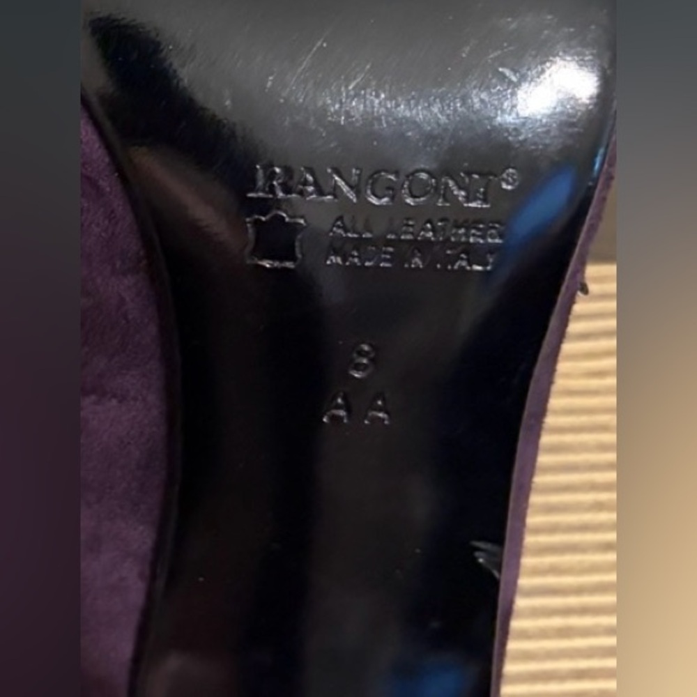 NWT Clay by Rangoni Italian Leather/Suede Women's Pumps - Size 8AA - Picture 16 of 17